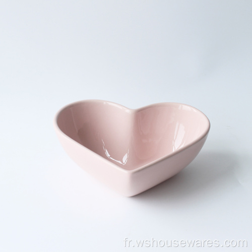 Vaisselle de la vaisselle en forme de coeur de la vaisselle en porcelaine de style occidental